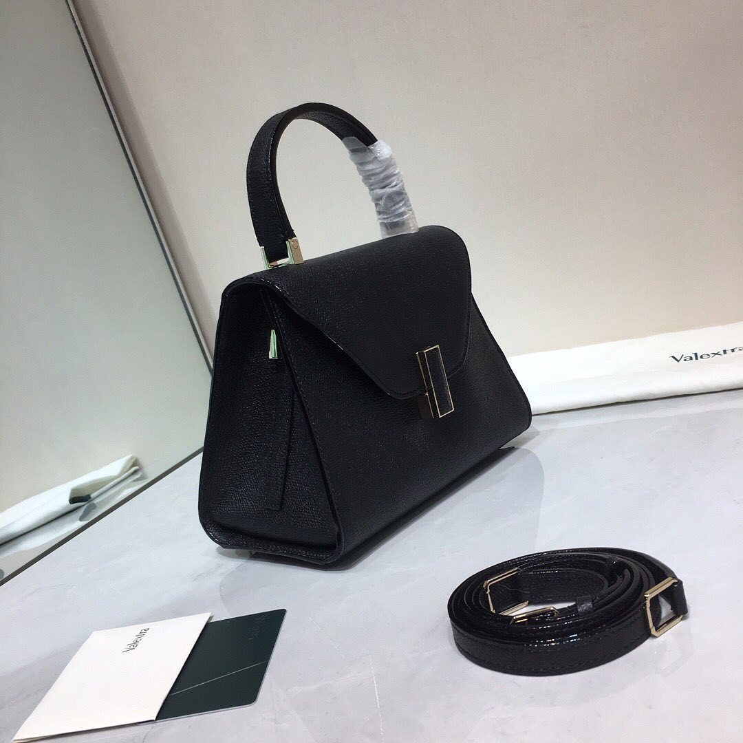 Valextra Mini Iside Top-handle Bag In Black