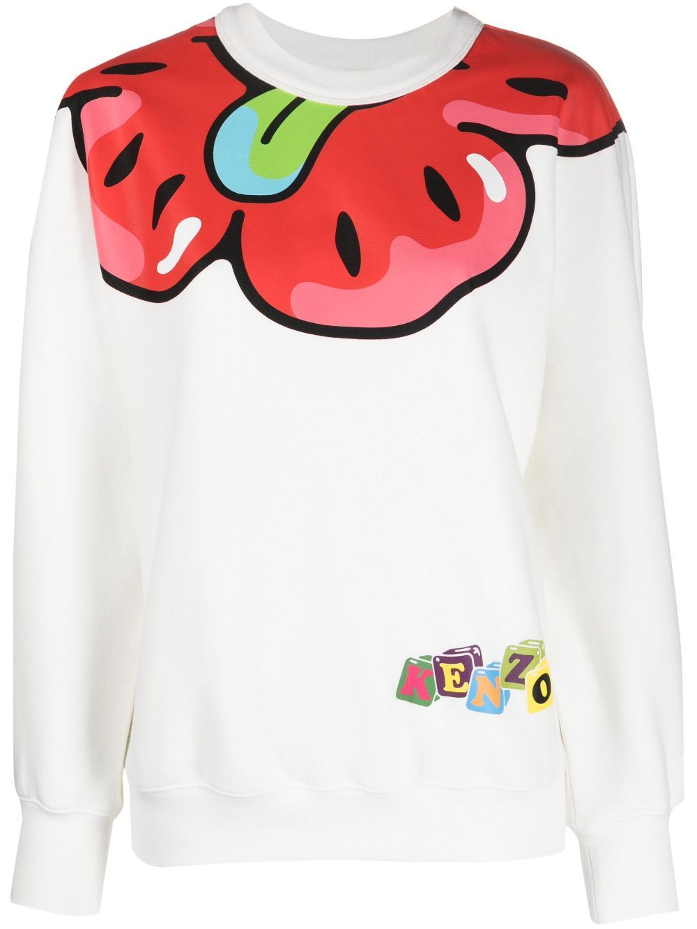 Kenzo Boke Flower Graphic-print Sweatshirt In Multicolor