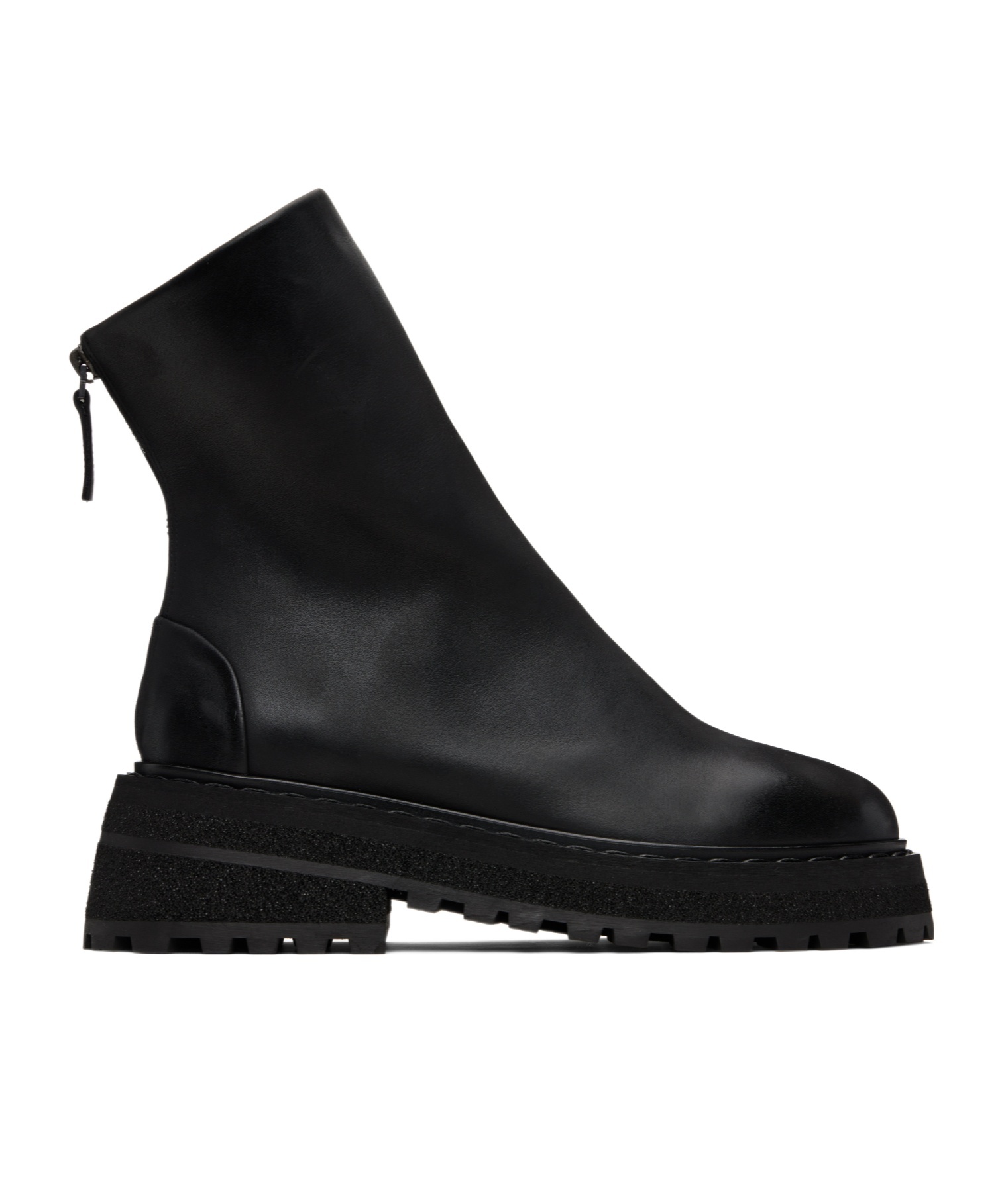 Marsèll Wedge Zipped Ankle Boots In Black