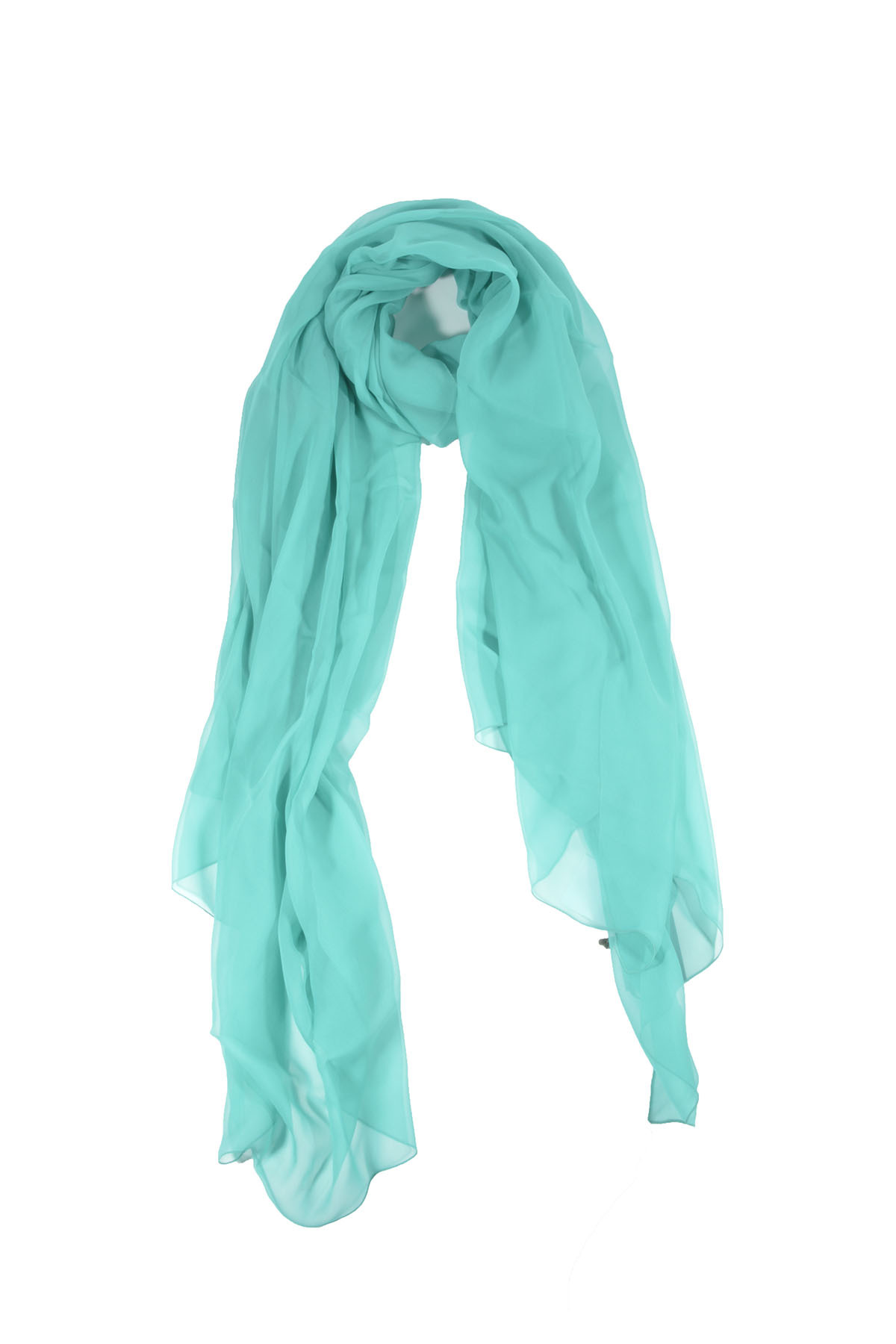 Alberta Ferretti Semi Sheer Scarf In Green