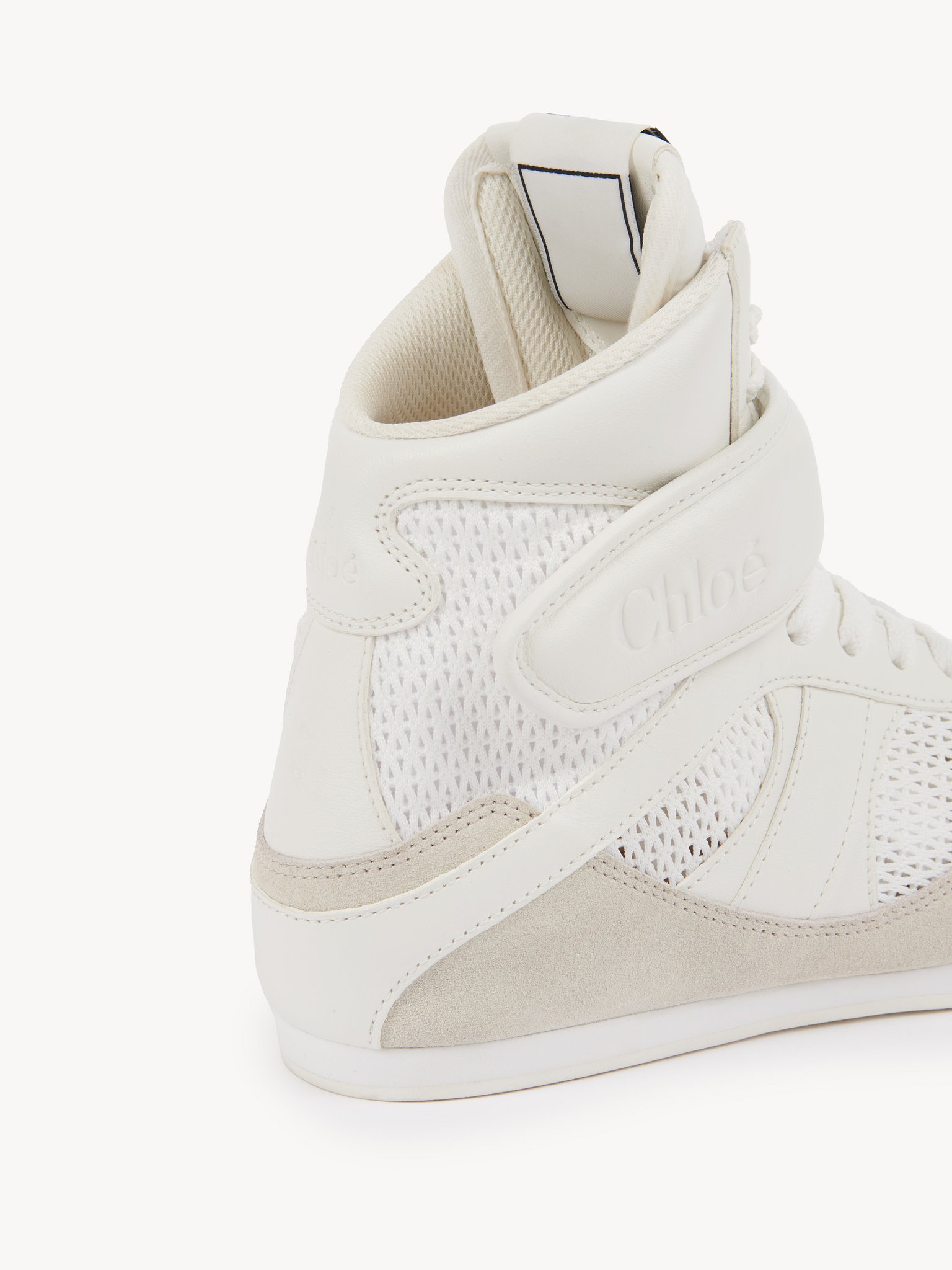 Shop Chloé Kick Sneakers In White