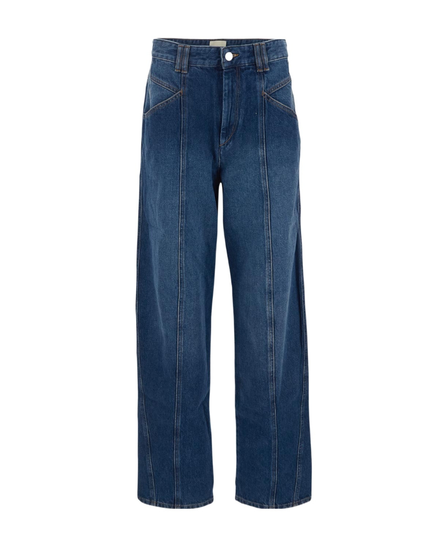 Isabel Marant Logo Patch Straight In Blue