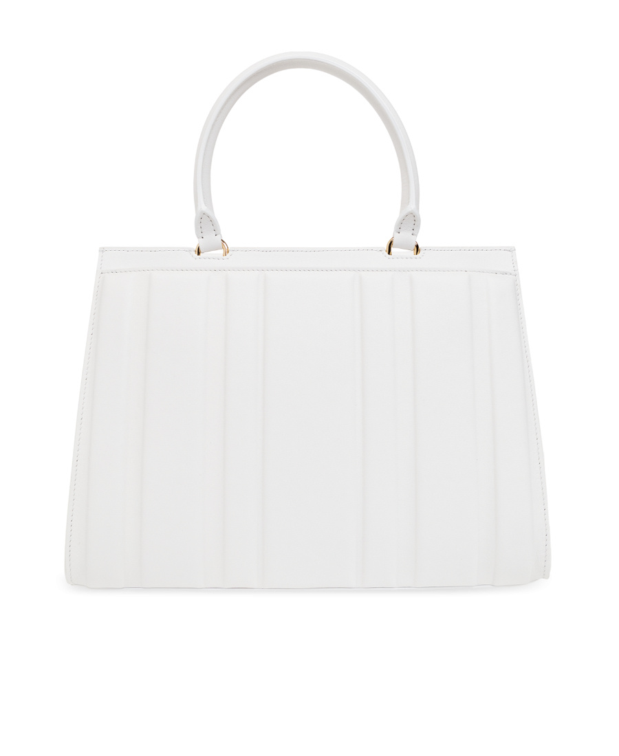 Ferragamo Flip Shoulder Bag In White