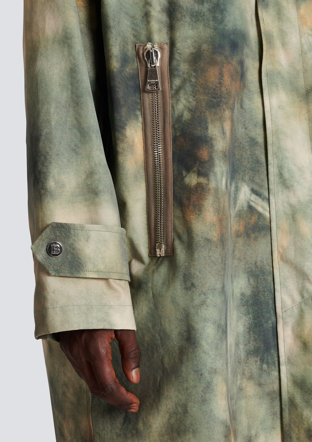 Balmain Dyed-effect Jacket In Nude