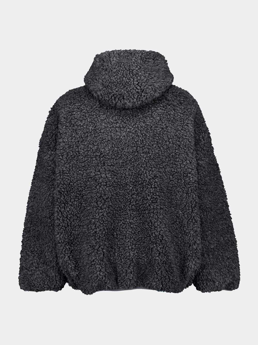 Fear Of God Gray Polar Fleece Hoodie In Gray