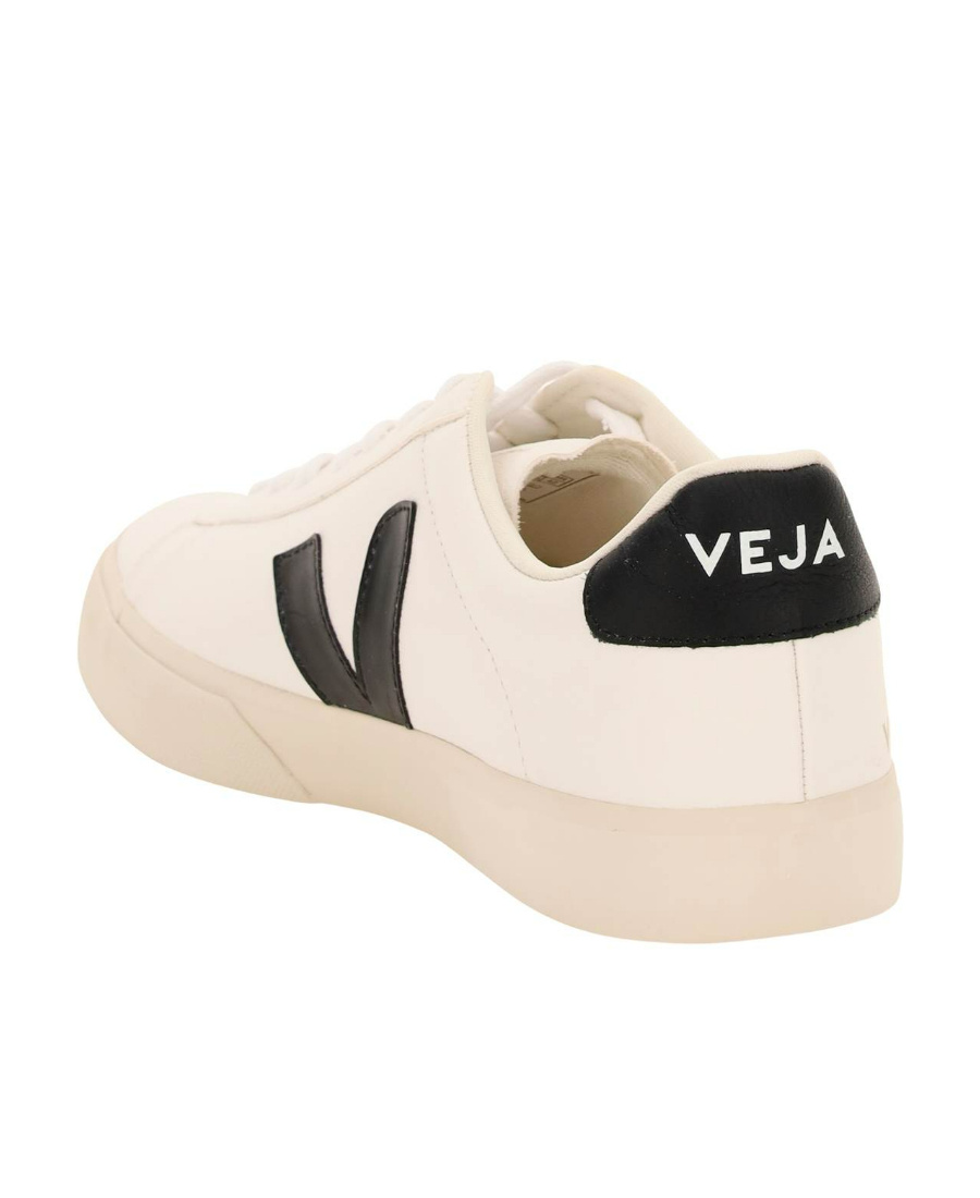 Veja White Black Logo Sneakers In White