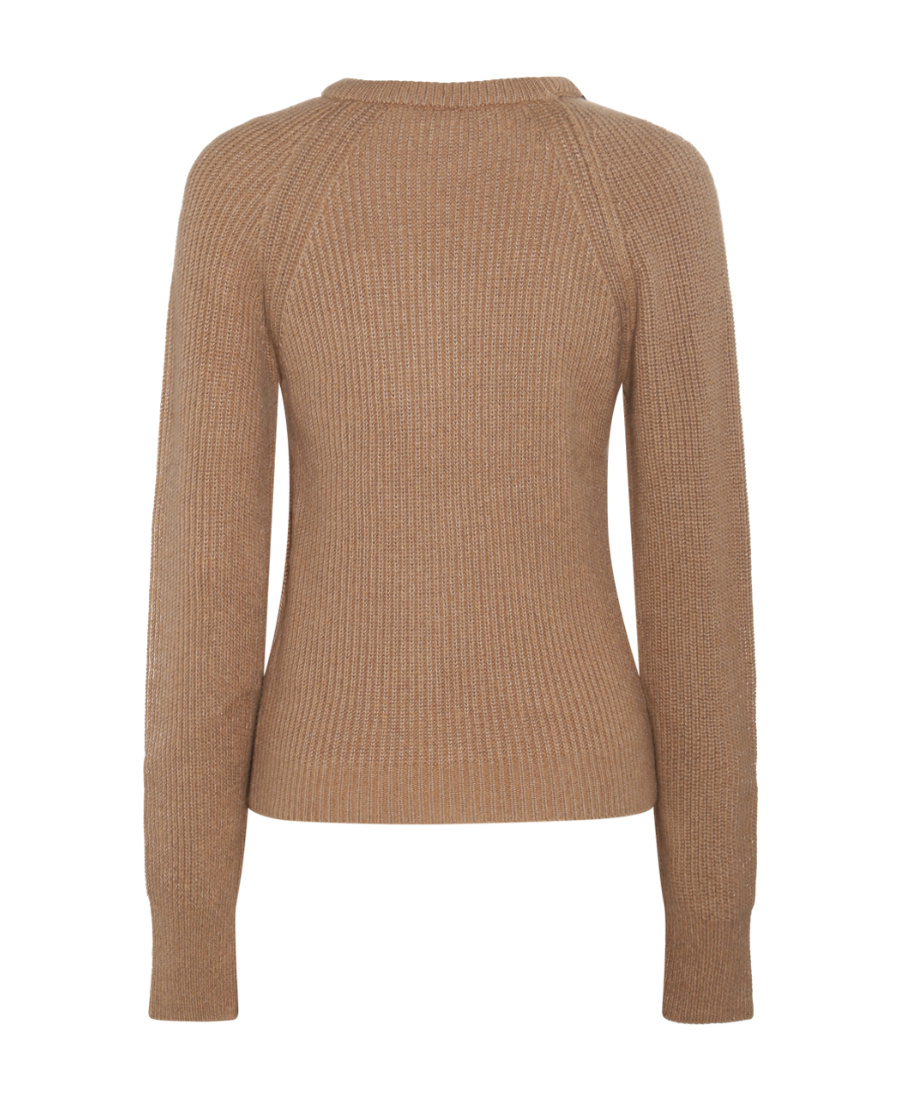 Stella Mccartney Knitwear With Long Sleeves And Asymmetric Neck In Brown