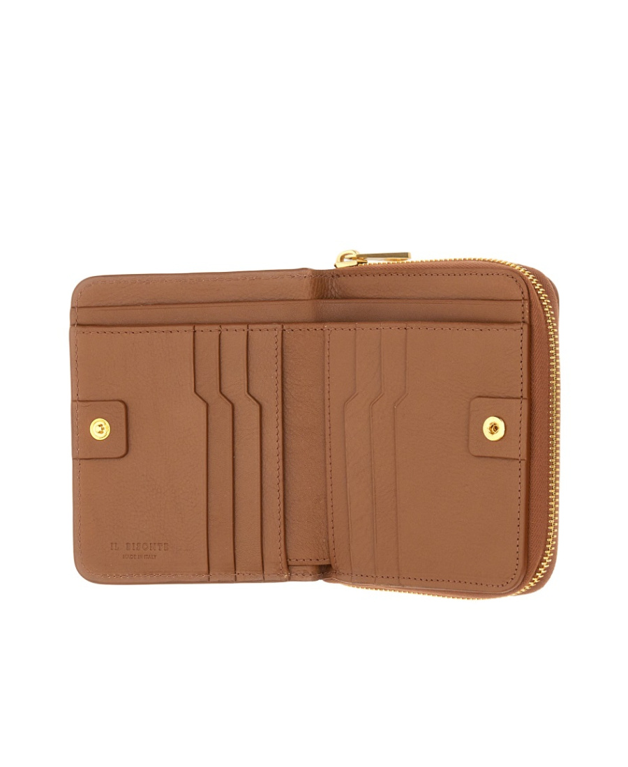 Il Bisonte Classic Zip Wallet In Brown
