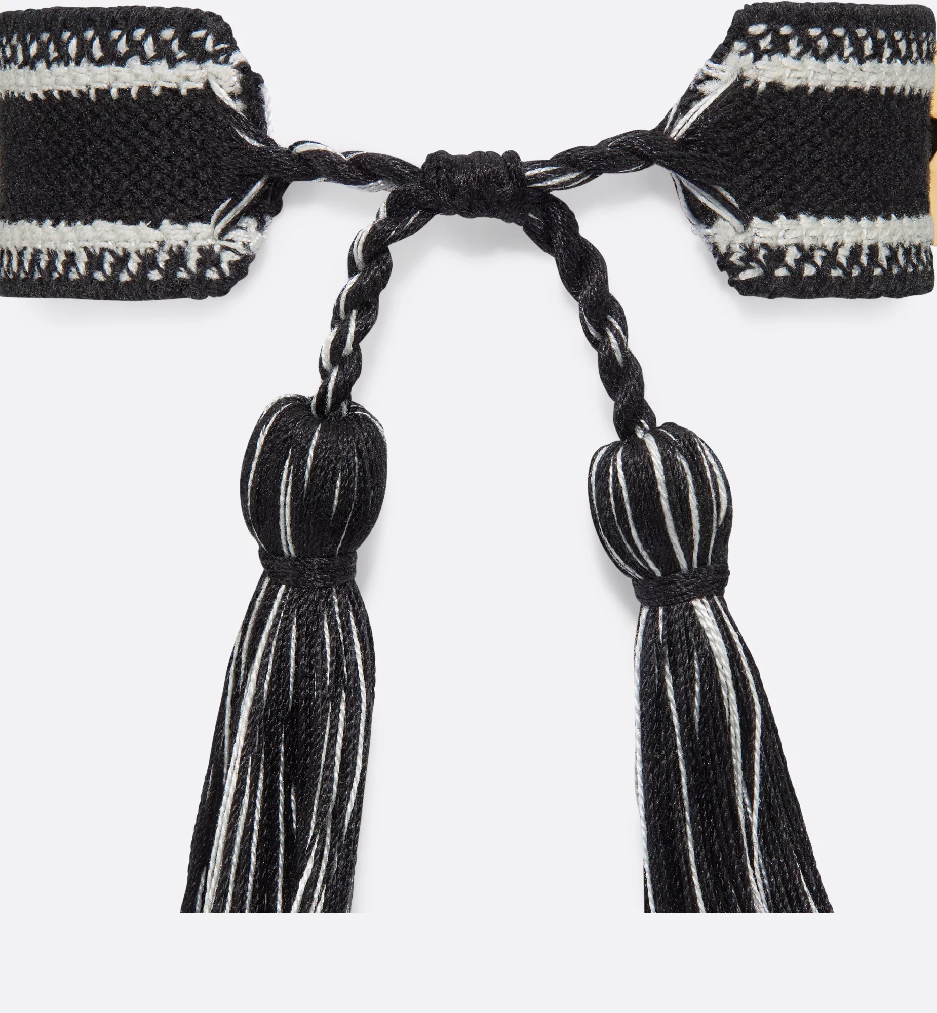 Dior Logo Bracelet Set In Black