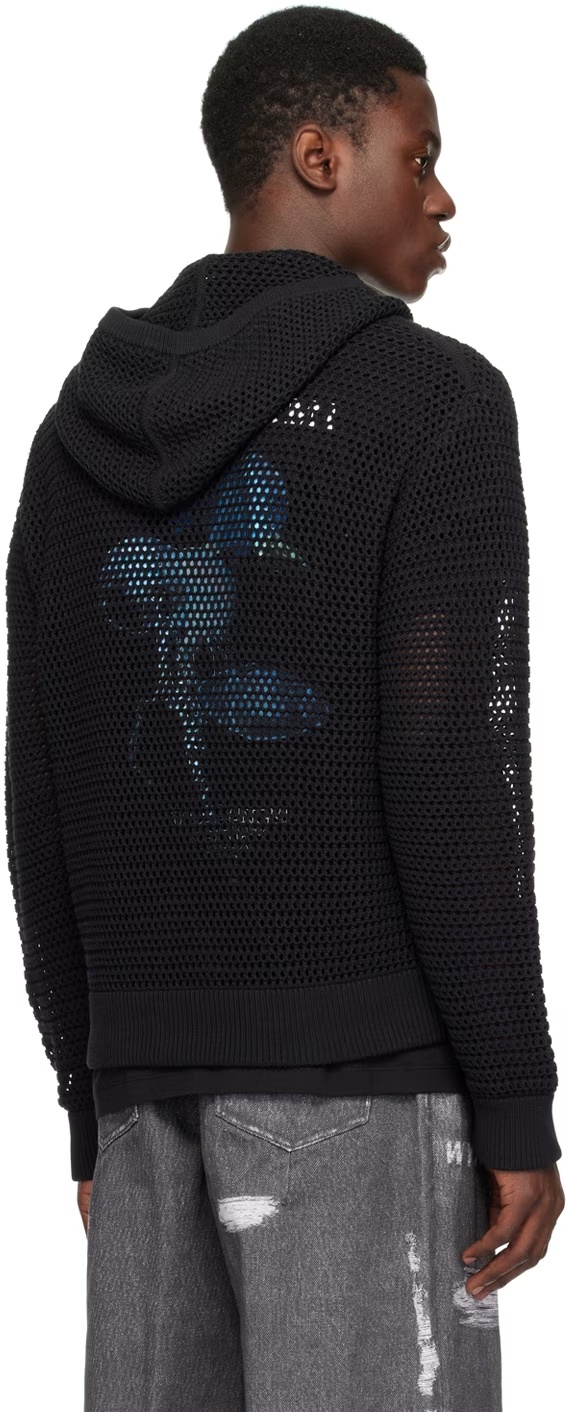 Shop Wooyoungmi Long-sleeved Zipper Sweater In Black