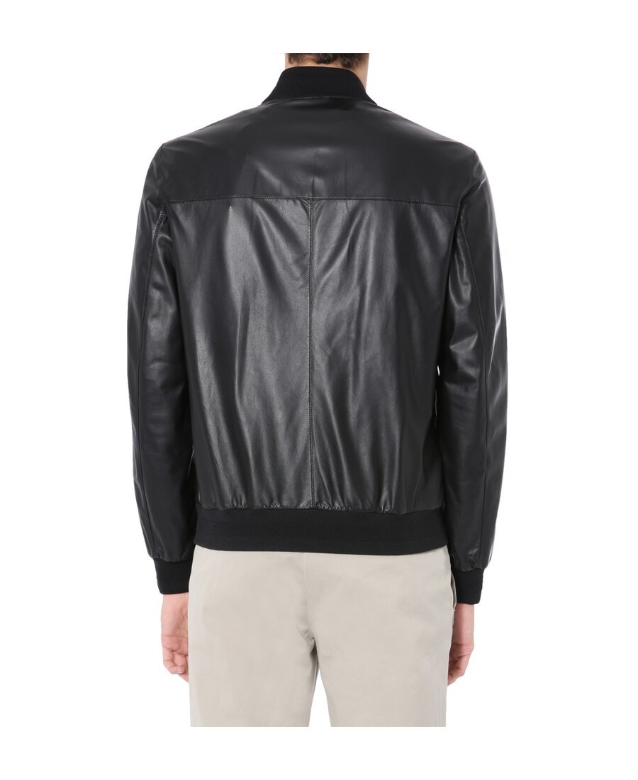 Shop Zegna Zipper Casual Jacket In Black