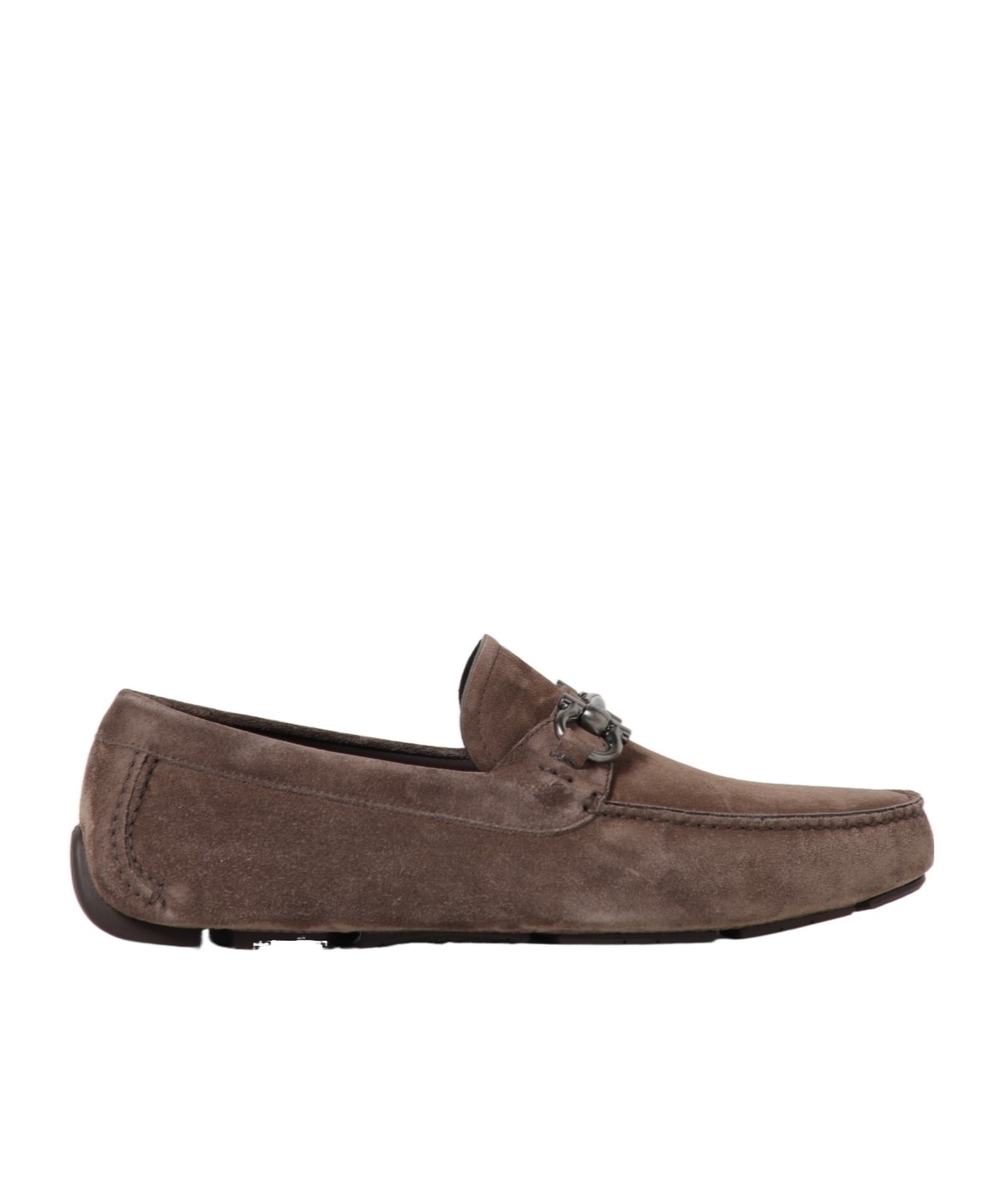 Ferragamo Gancini-detail Suede Loafers