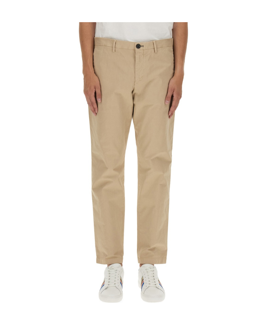PS BY PAUL SMITH ZEBRA-EMBROIDERED STRAIGHT-LEG TROUSERS