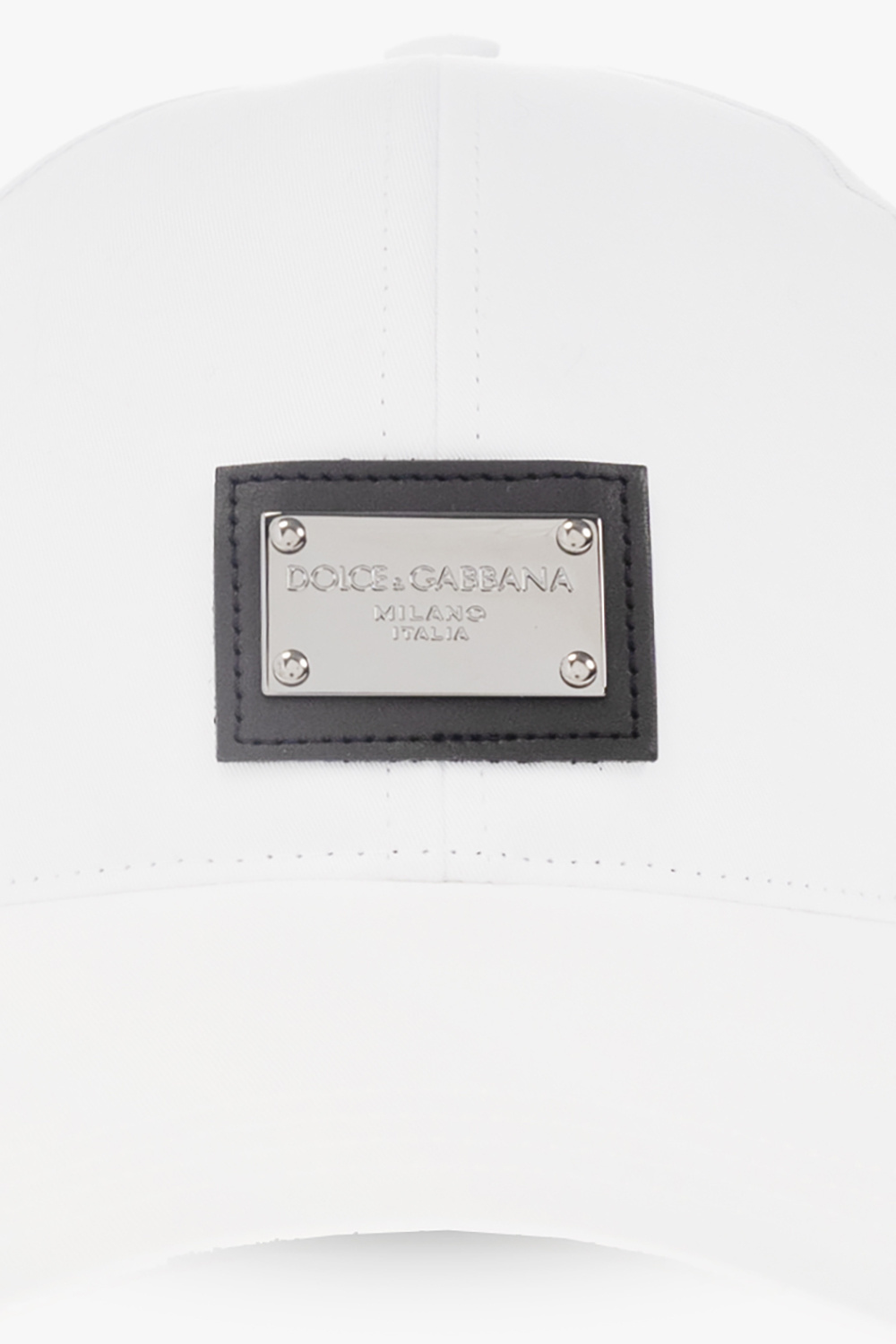 Dolce & Gabbana Logo-plaque Baseball Cap In White