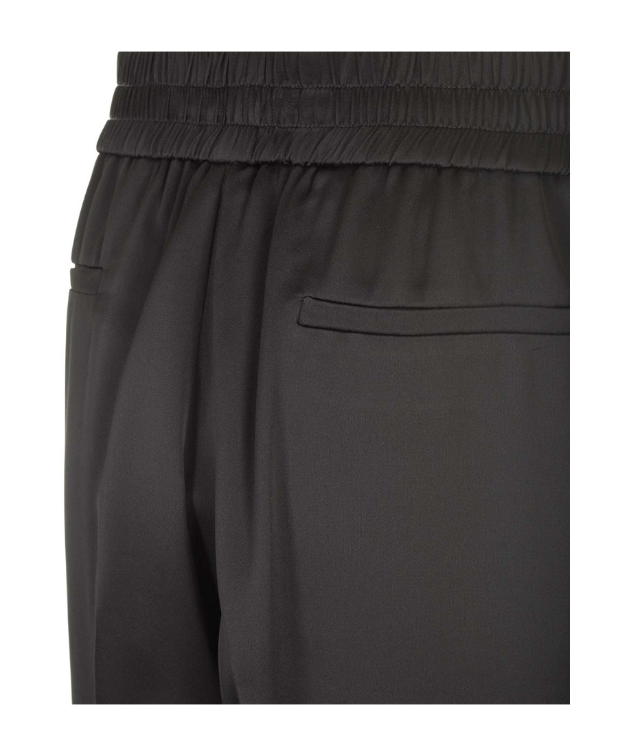 Valentino Black Elasticized Trousers In Black