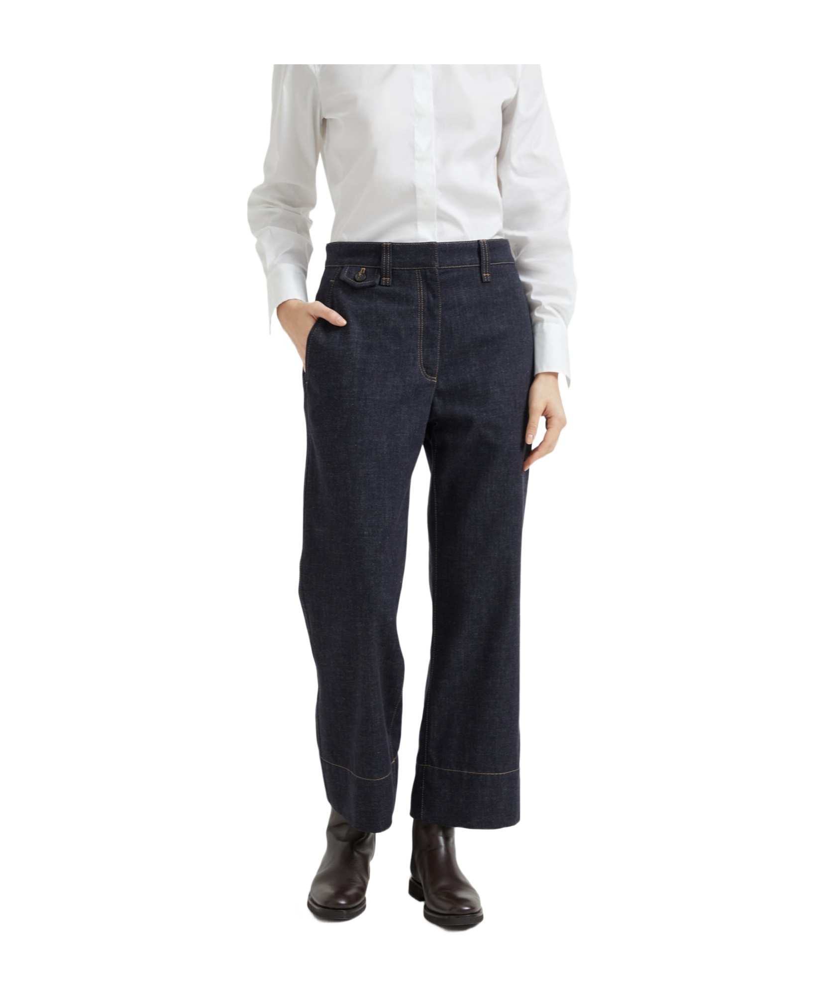 Brunello Cucinelli Sartorial Jeans In White