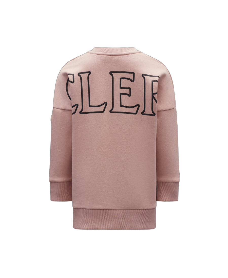 Moncler Logo-print Jumper Dress In Pink