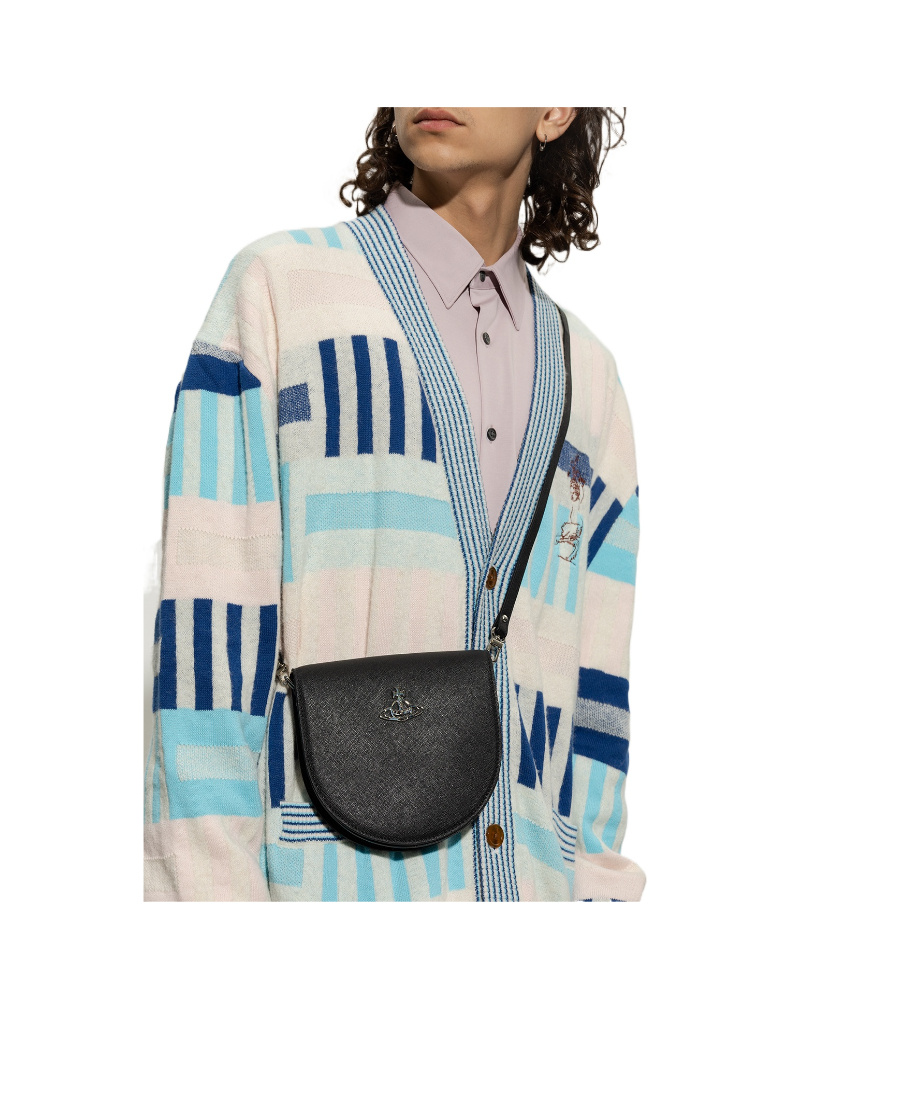 Vivienne Westwood Orb-detail Shoulder Bag In Black