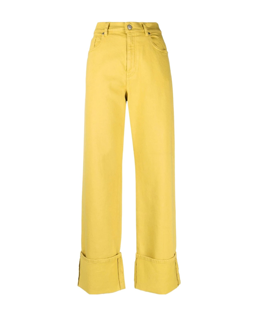 P.a.r.o.s.h Pressed-crease Straight-leg Trousers In Yellow