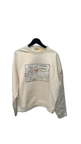 Moncler Long Sleeve Sweatshirt In White