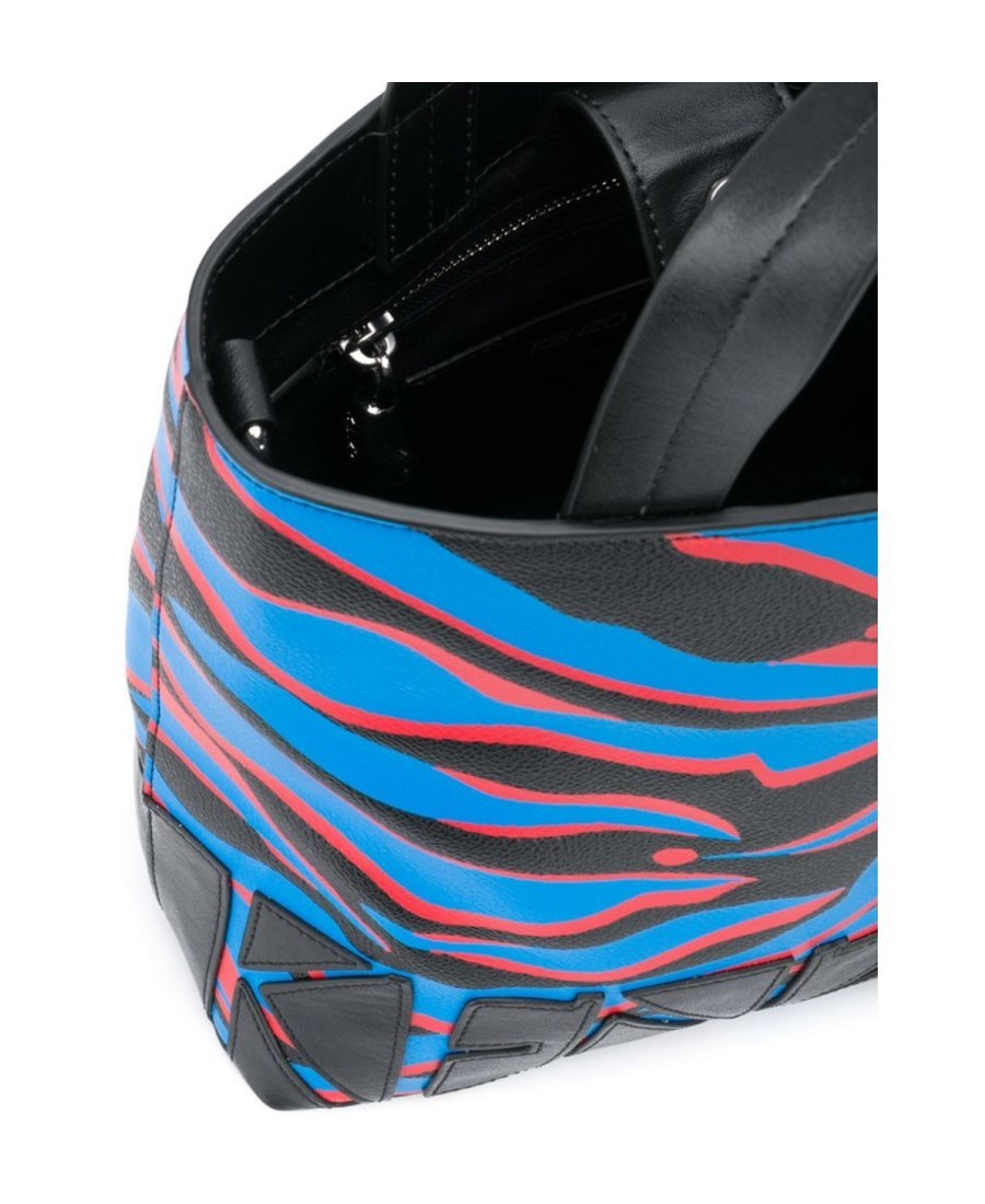 Kenzo Printed Pattern Handbag In Black