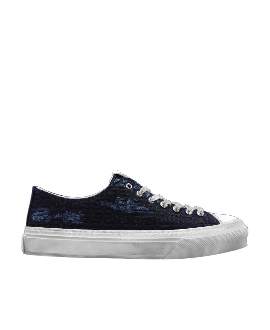 Givenchy Lace Up Sneakers In Blue