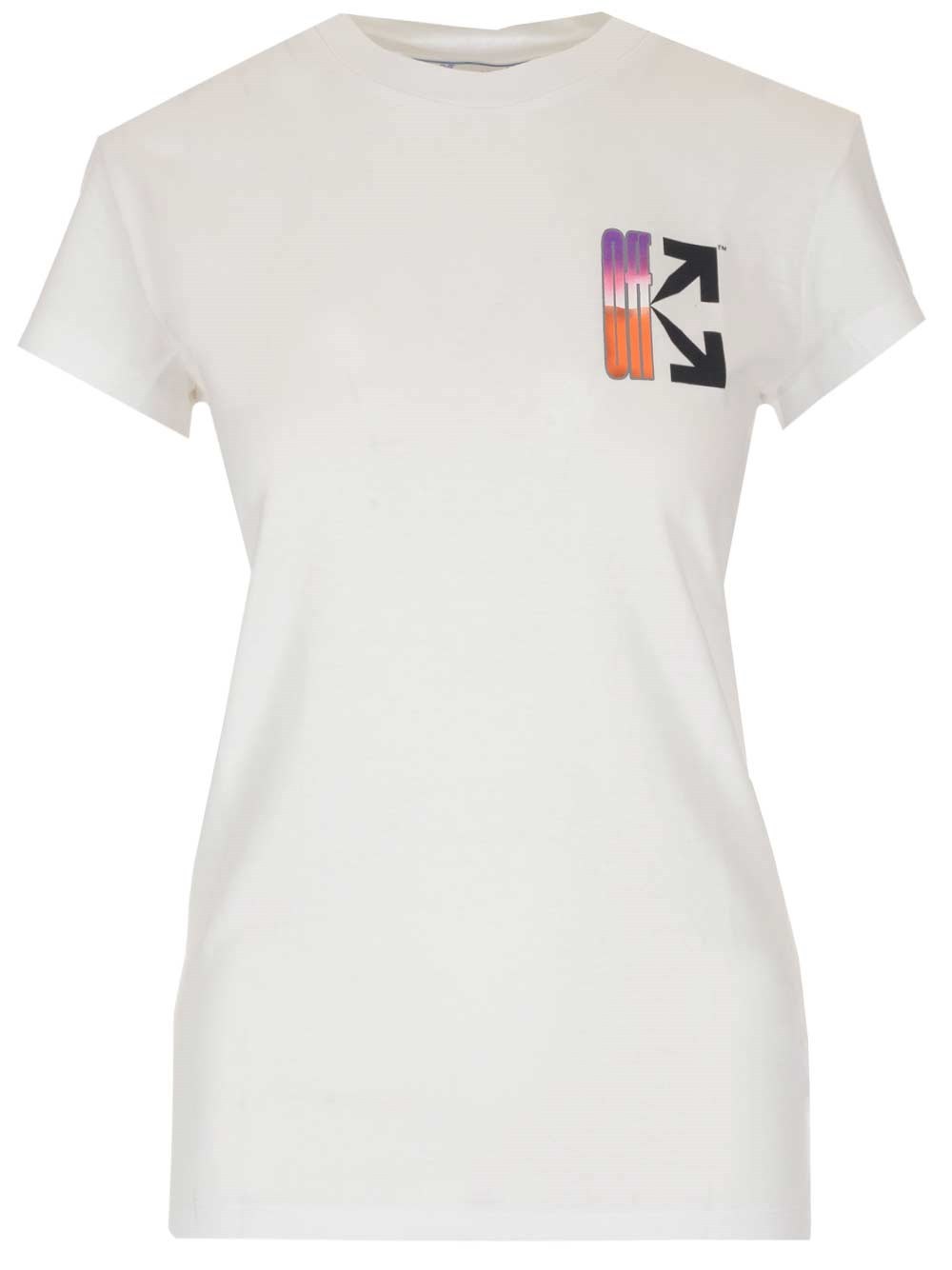 Shop Off-white Gradient-style Logo T-shirt In White