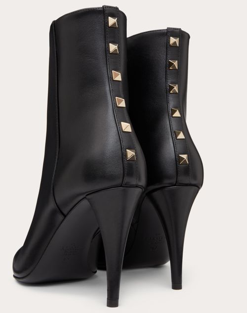 Valentino Garavani Woman Ankle Boots Black Size 8 Leather In Black