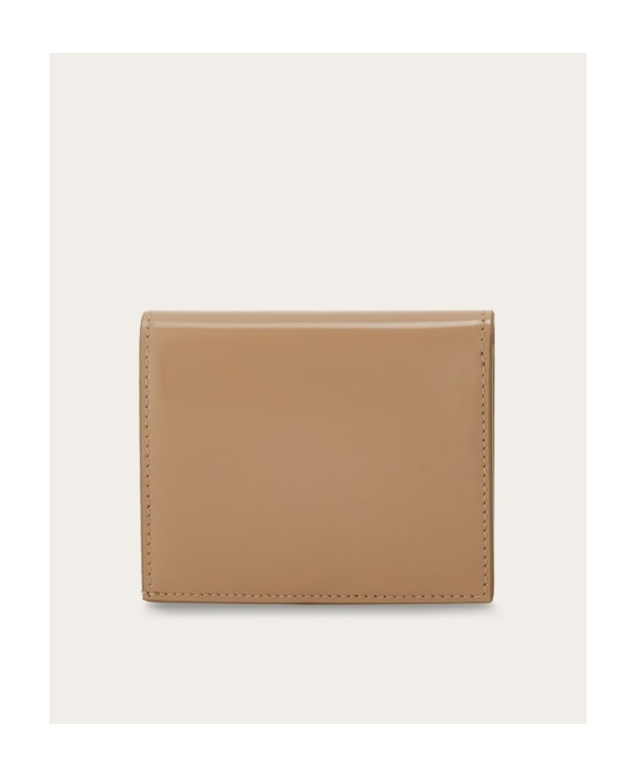 Ferragamo Gancini-buckle Leather Wallet In Green