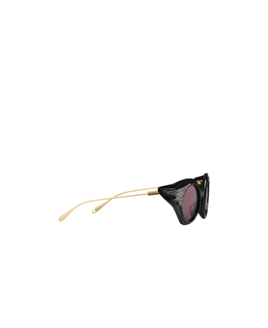Gucci Cat-eye Sunglasses With Crystals In Gray