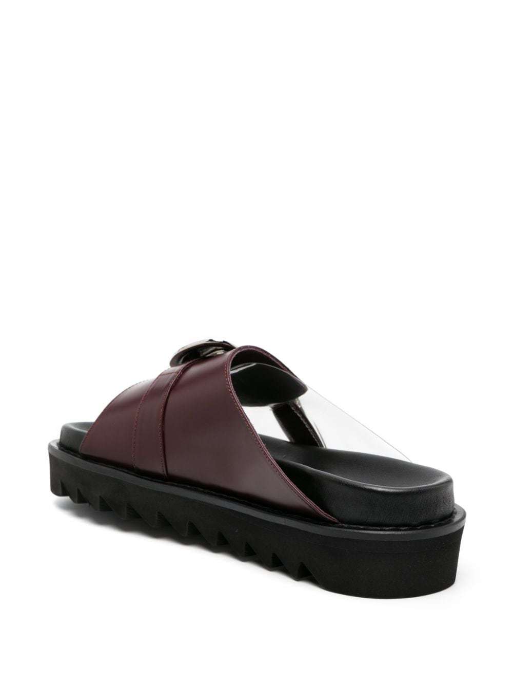 Shop Toga Open-toed Slippers In Black