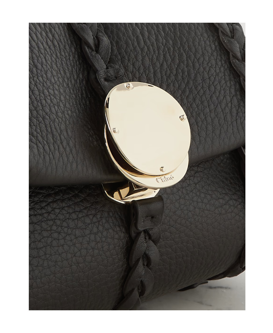 Chloé Penelope Tassel Detailed Mini Top Handle Bag In Black