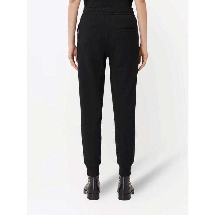 Shop Burberry Stephan Vintage Check-detail Track Pants In Black