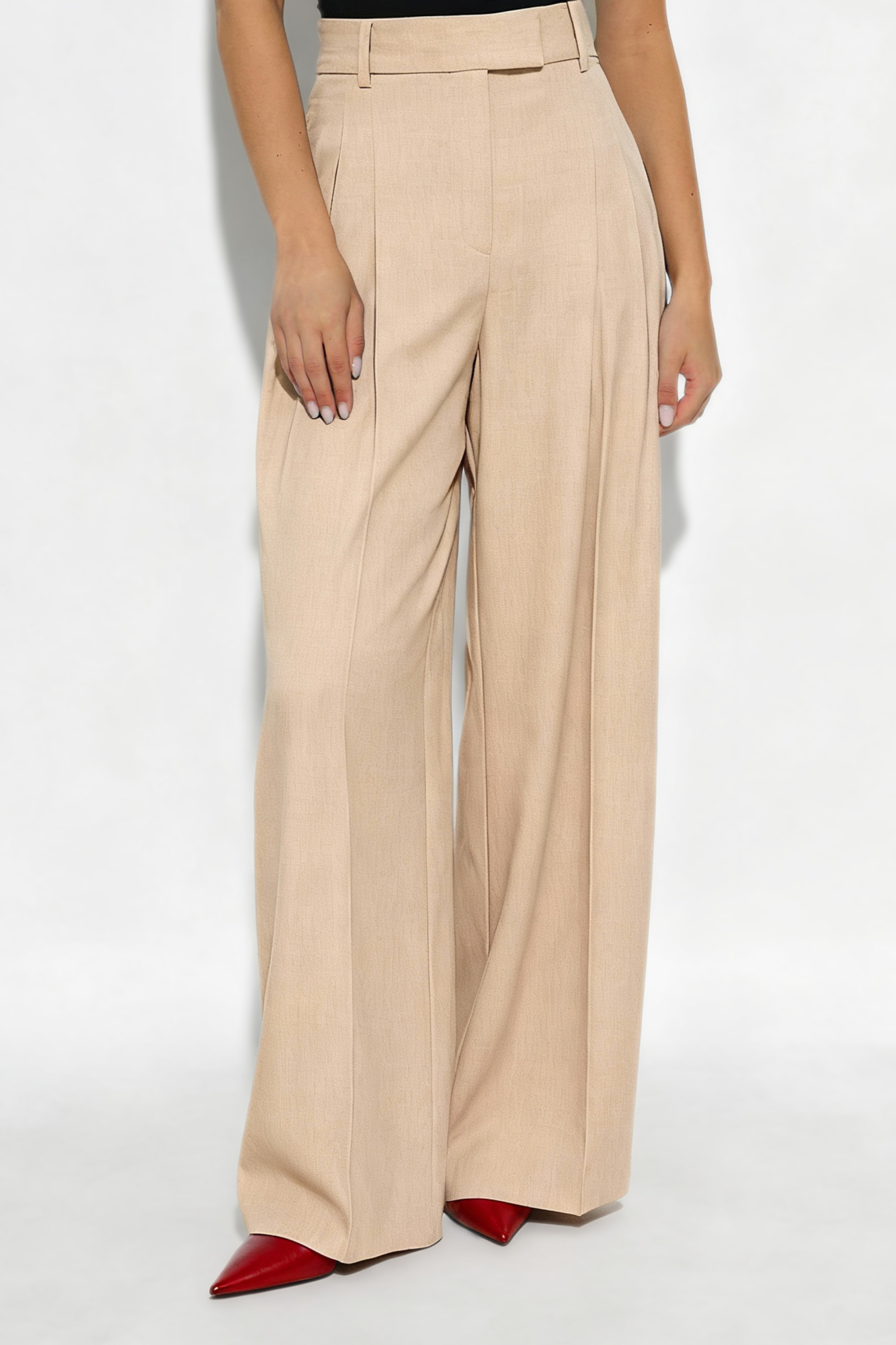 By Malene Birger Belt Loop Track Pants In Brown