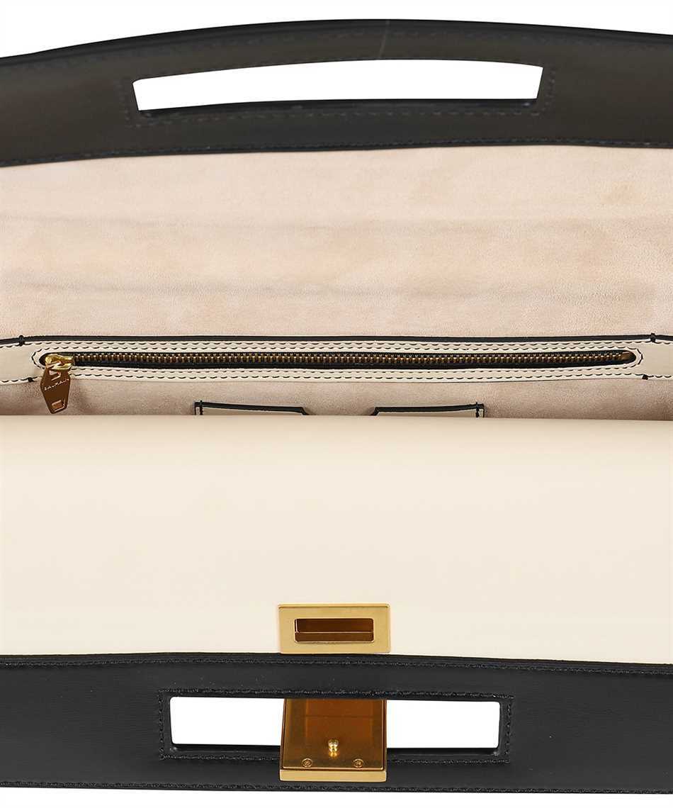 Balmain Logo Shoulder Bag In Black