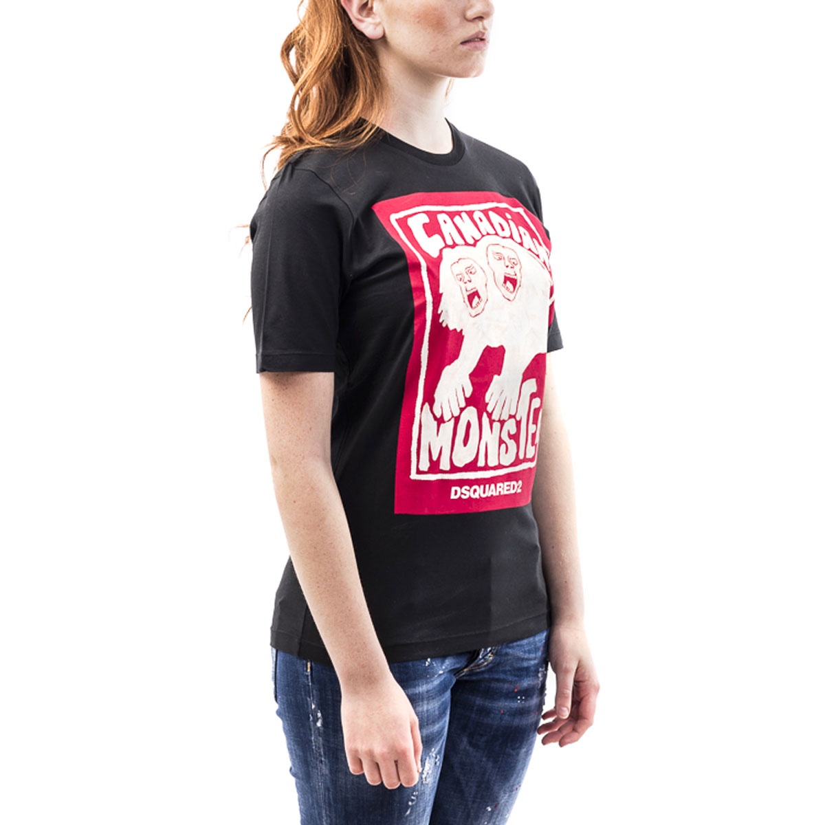 Dsquared2 Logo Details T-shirt In Black