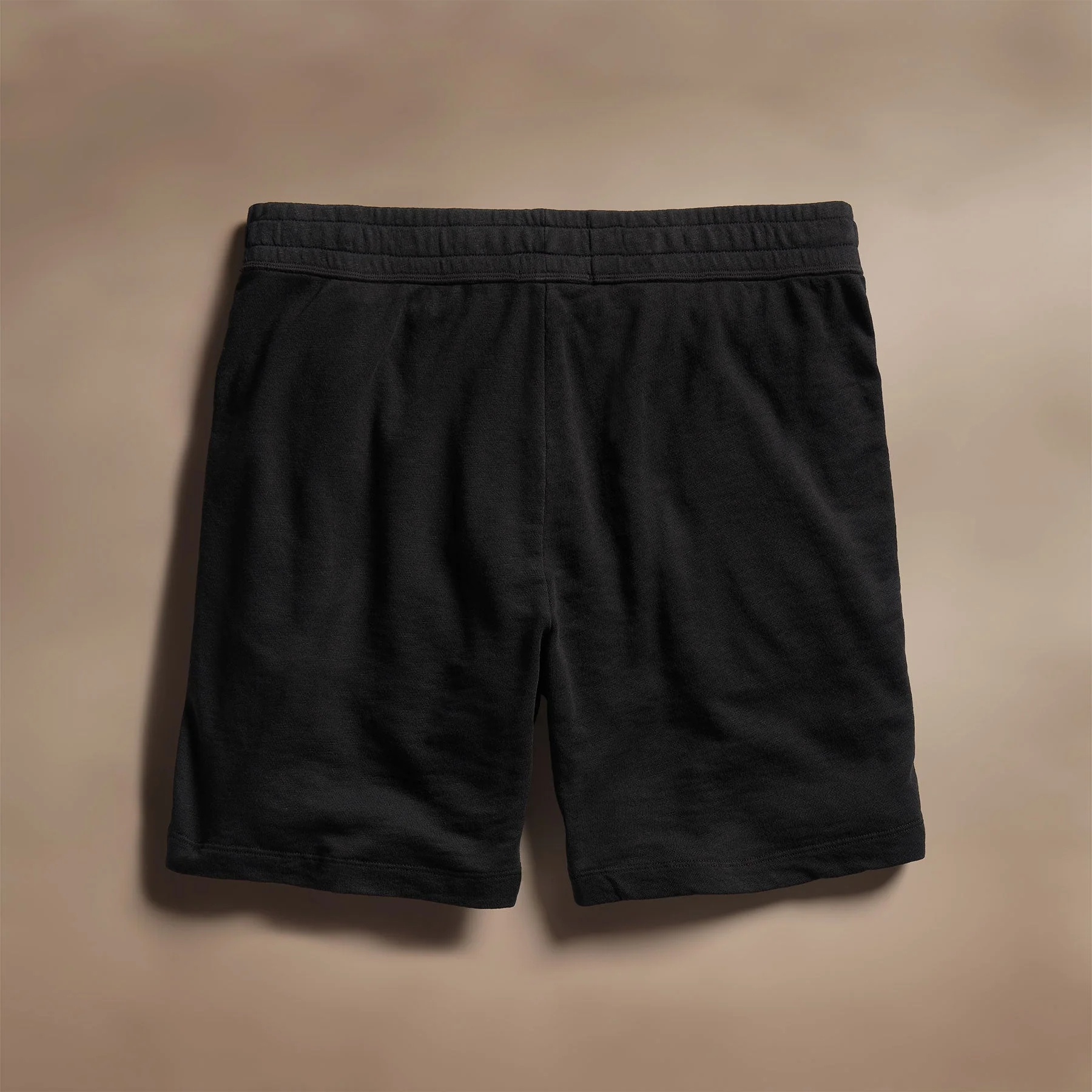 James Perse Mélange-effect Cotton Track Shorts In Black
