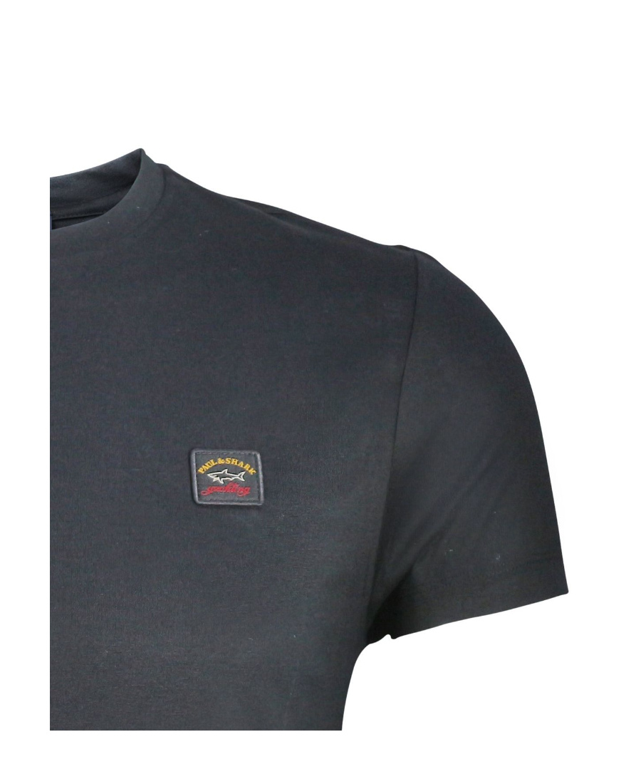 Shop Paul & Shark Logo Patch T-shirt In Black
