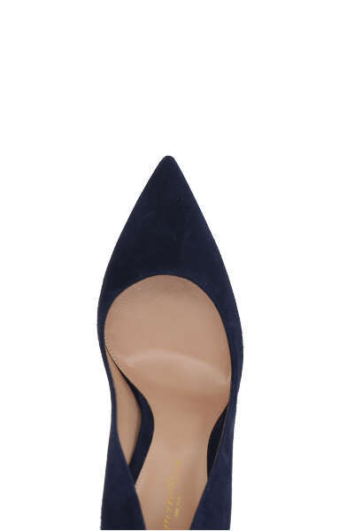 Shop Gianvito Rossi Pointed Suede Pumps In Black