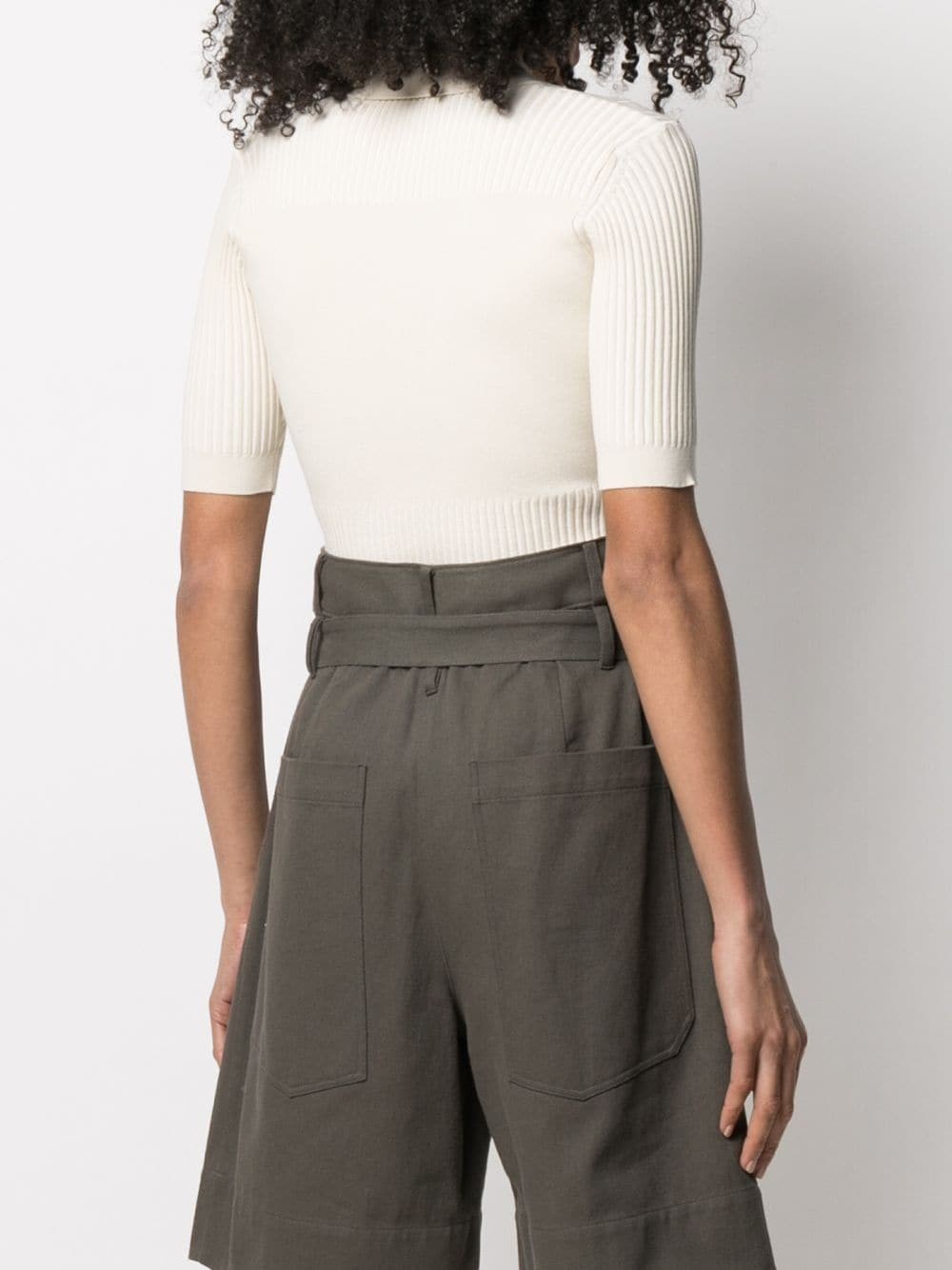 Jacquemus Lapel Jumpsuit In White