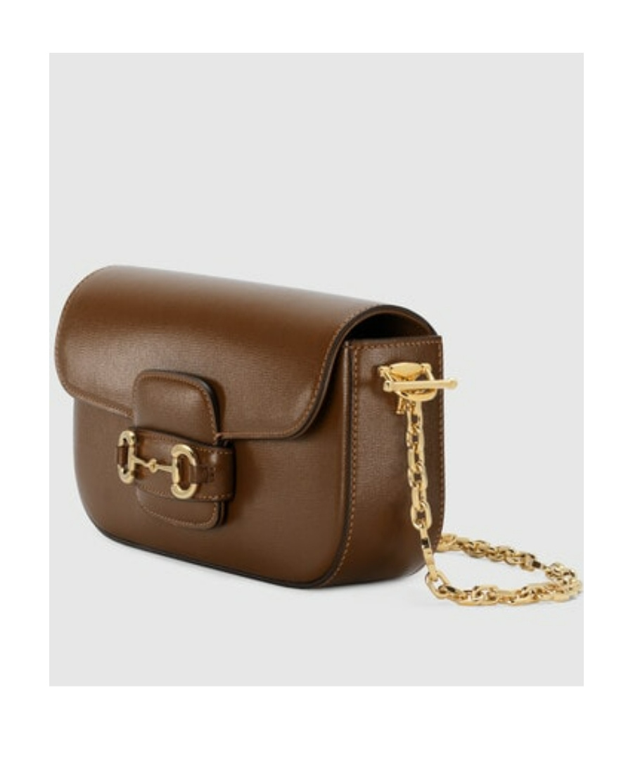 Gucci Horsebit 1955 Small Shoulder Bag In Brown