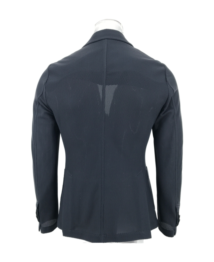 Giorgio Armani Logo Suit Jacket In Black