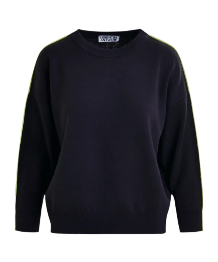 Essentiel Antwerp Long-sleeved Sweater In Black