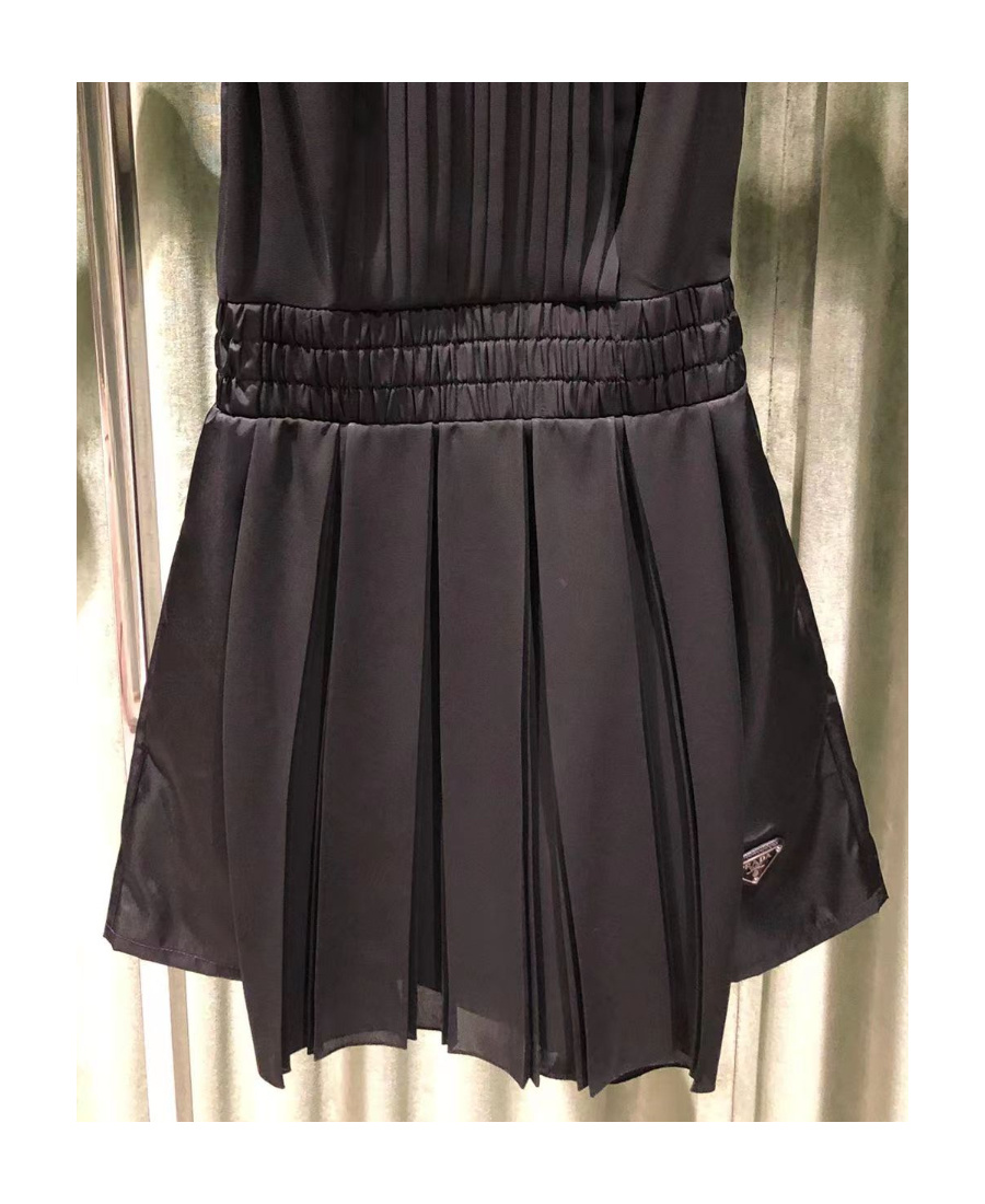 Prada Sablé And Re-nylon Jumpsuit In Black