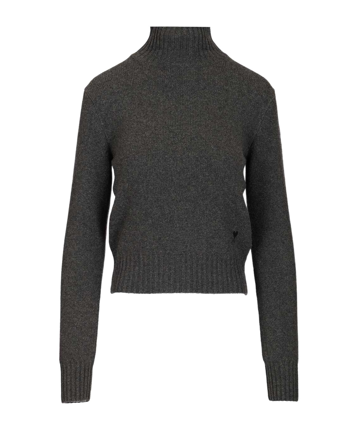 Ami Alexandre Mattiussi Wool And Cashmere Sweater Knitwear Black In Black