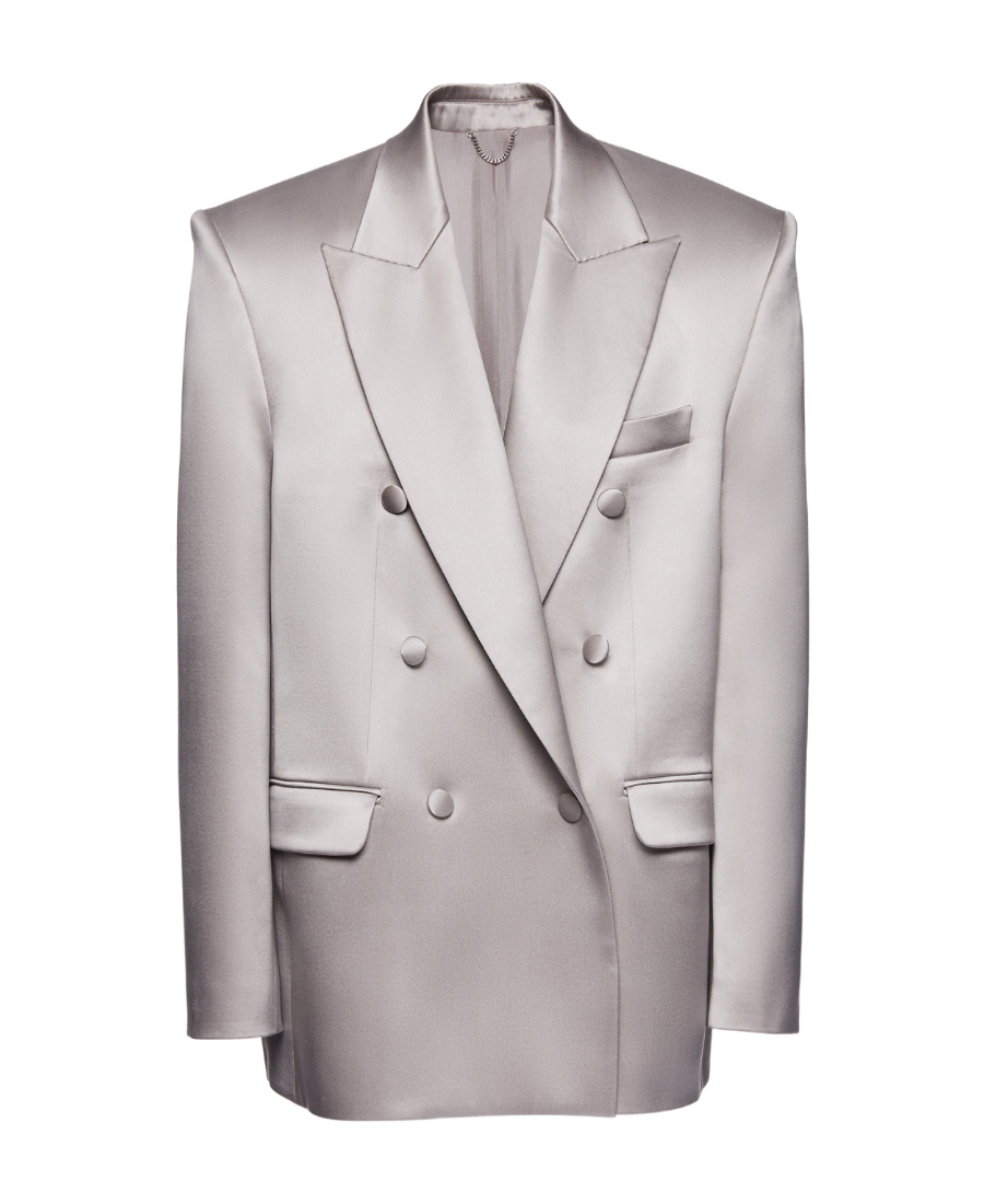 Magda Butrym Double-breasted Tailored Blazer In Gray