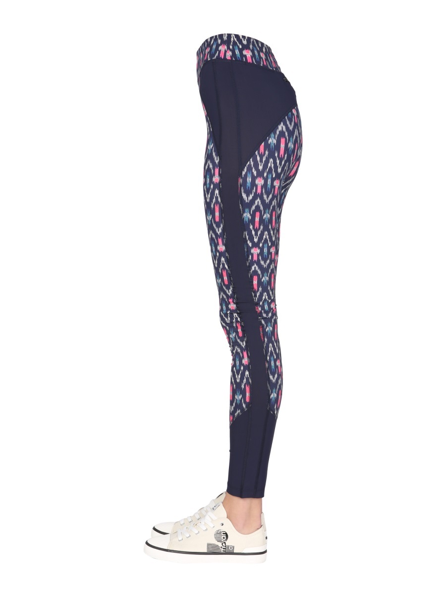 Isabel Marant Étoile High-waisted Graphic-print Leggings In Black