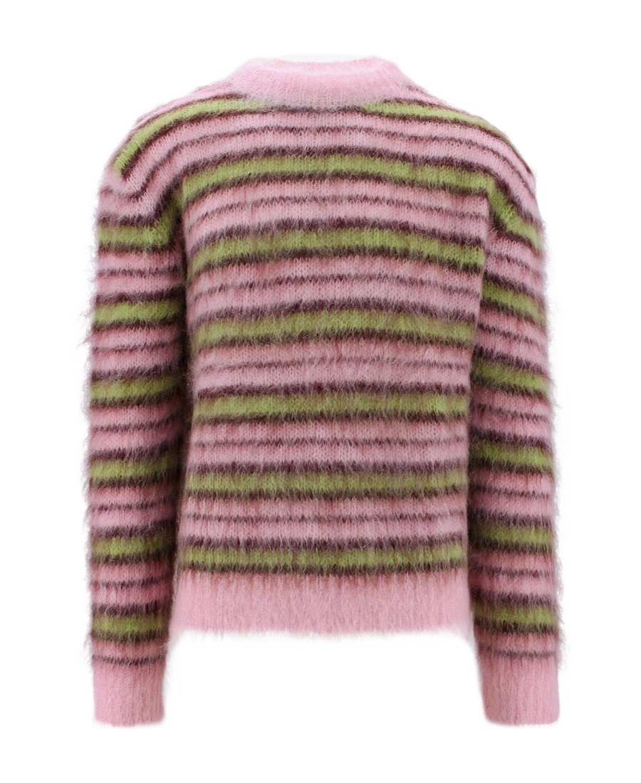 Marni Striped Mohair-blend Sweater In Multicolor