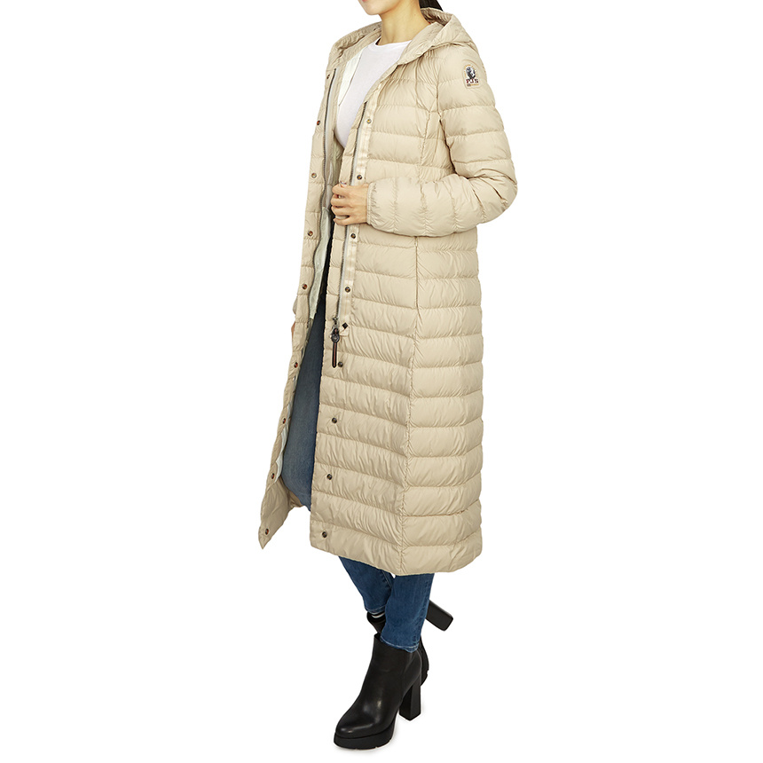 Shop Parajumpers Long-sleeved Down Jacket In Nude