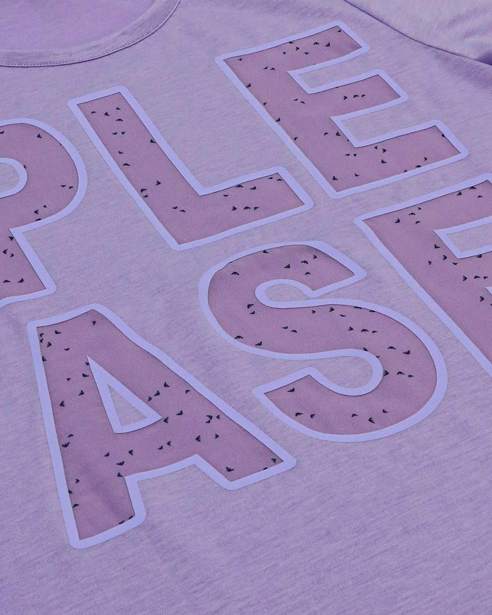 Armani Jeans Round-necked Logo T-shirt In Purple